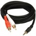 Tuscan 2RCA to Stereo Audio Cable 1.5mt  1.5 Meter